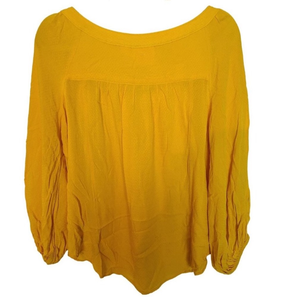 Anthropology Maeve Golden Yellow Blouse - Picture 4 of 4
